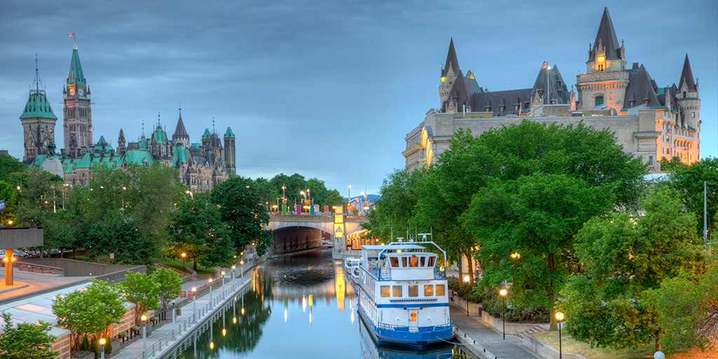 Rideau Canal in Ottawa, Ontario